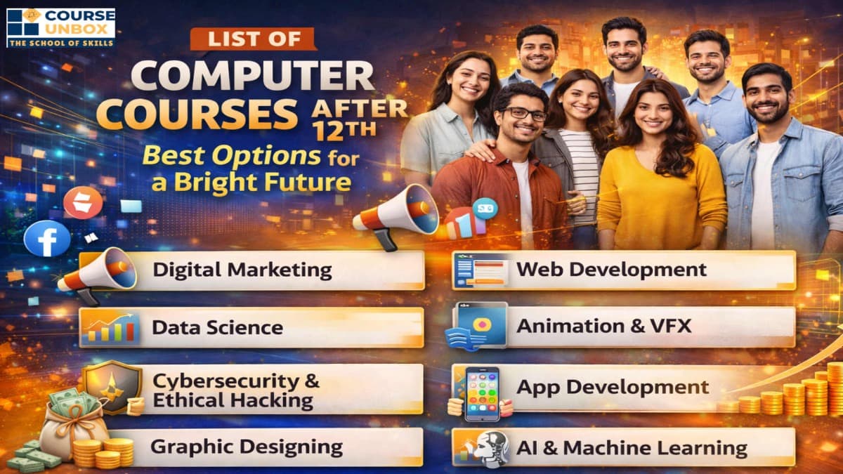 Computer courses after 12th with digital marketing and tech careers