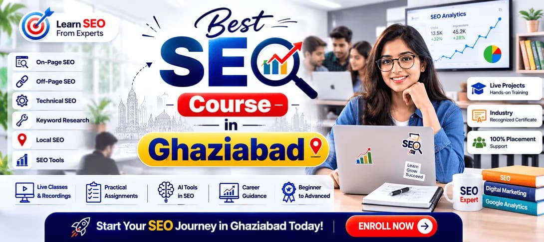 Best SEO course in Ghaziabad students learning SEO at CourseUnbox Noida Sector 62