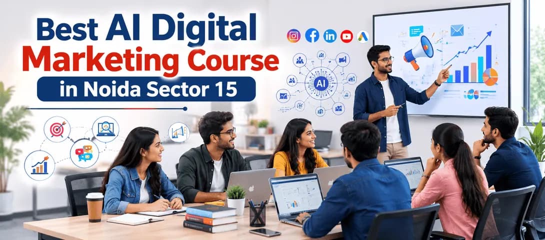 Best AI digital marketing course in Noida Sector 15 – students learning at Course Unbox classroom