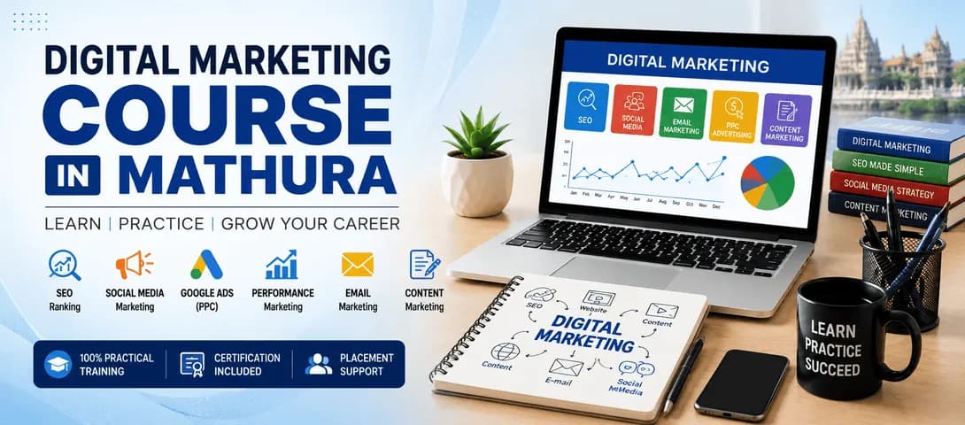 Students attending an AI digital marketing course in Mathura at Course Unbox training center