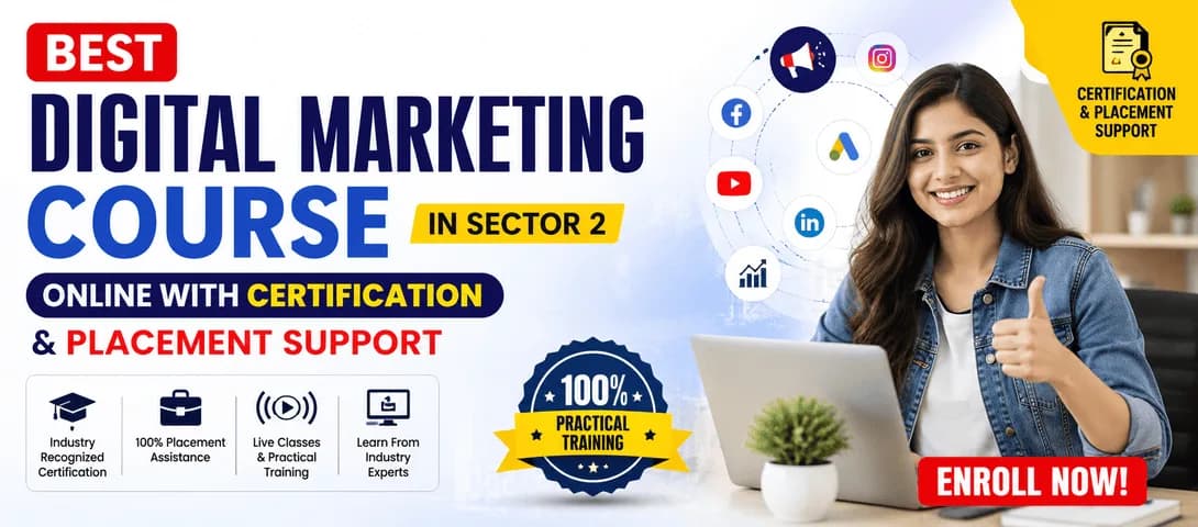 Digital marketing course sector 2 online training session with SEO and social media marketing tools