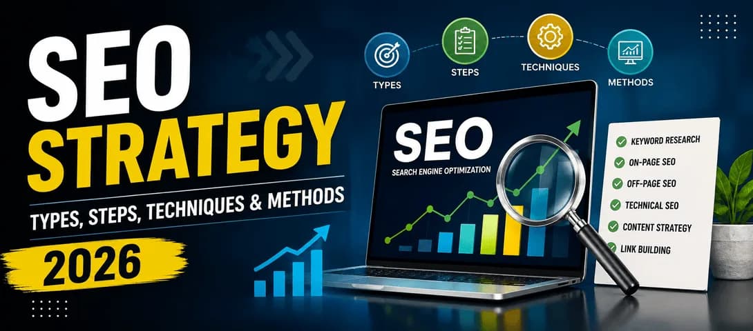 SEO strategy 2026 framework: 4 types of SEO, 9-step process and 90-day sprint — CourseUnbox