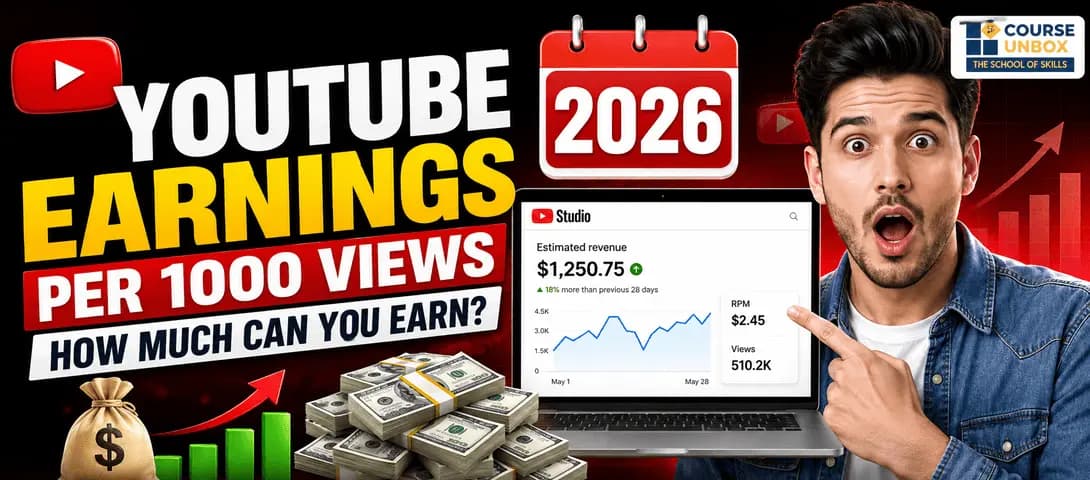 Chart of YouTube earnings per 1000 views by niche and country in 2026