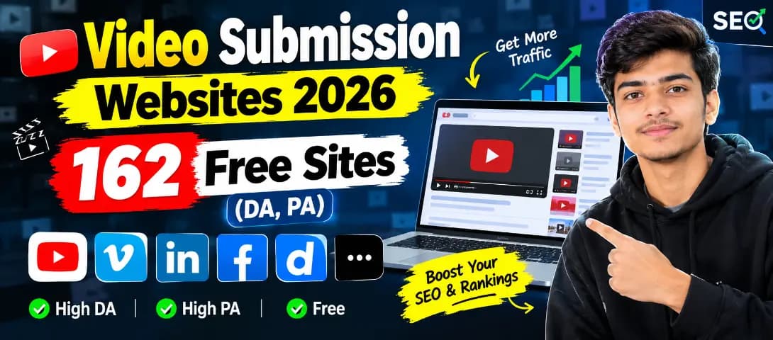 Video submission websites 2026 list with DA and PA