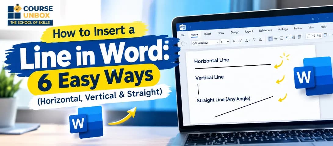 how to insert a line in word