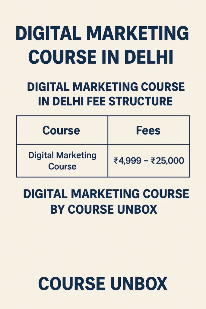 Digital Marketing Course In Delhi