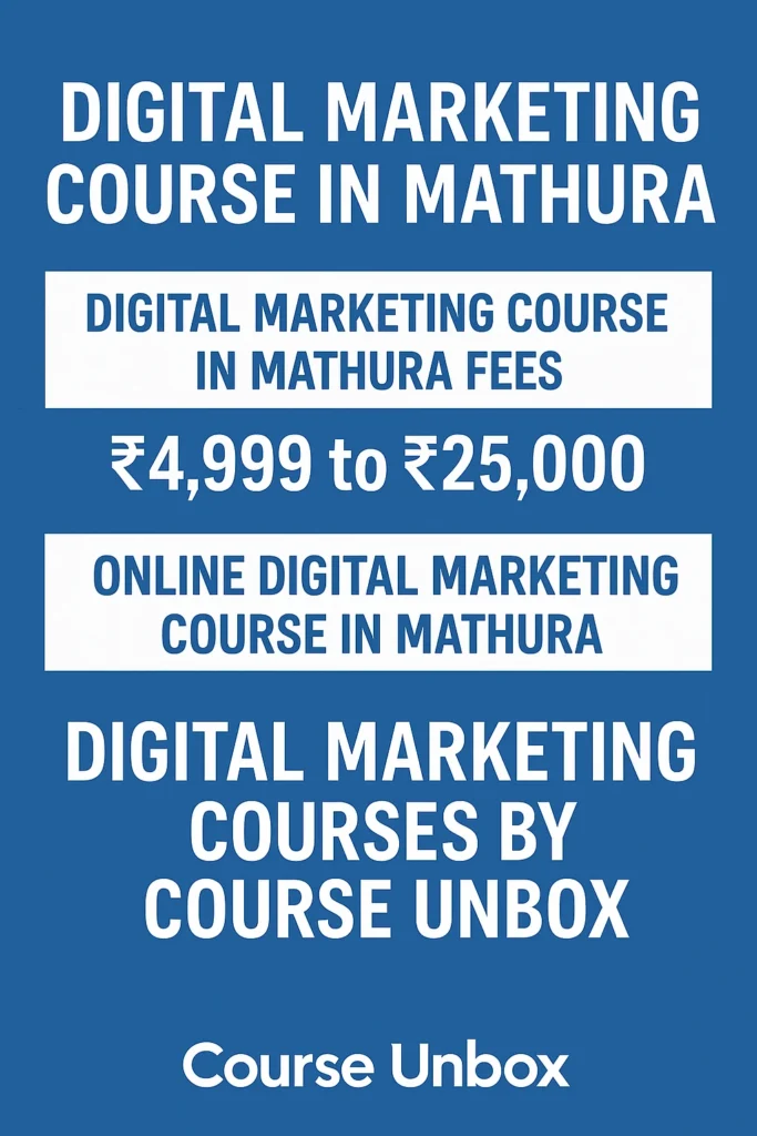 Digital Marketing Course In Mathura