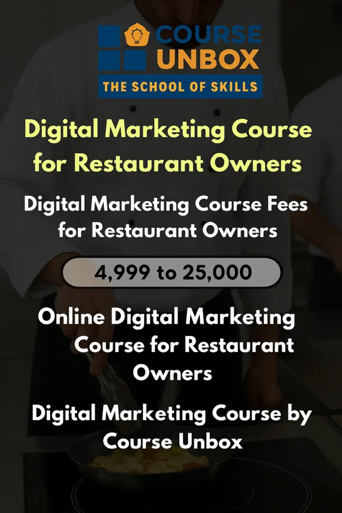 Digital Marketing Course for Restaurant Owners
